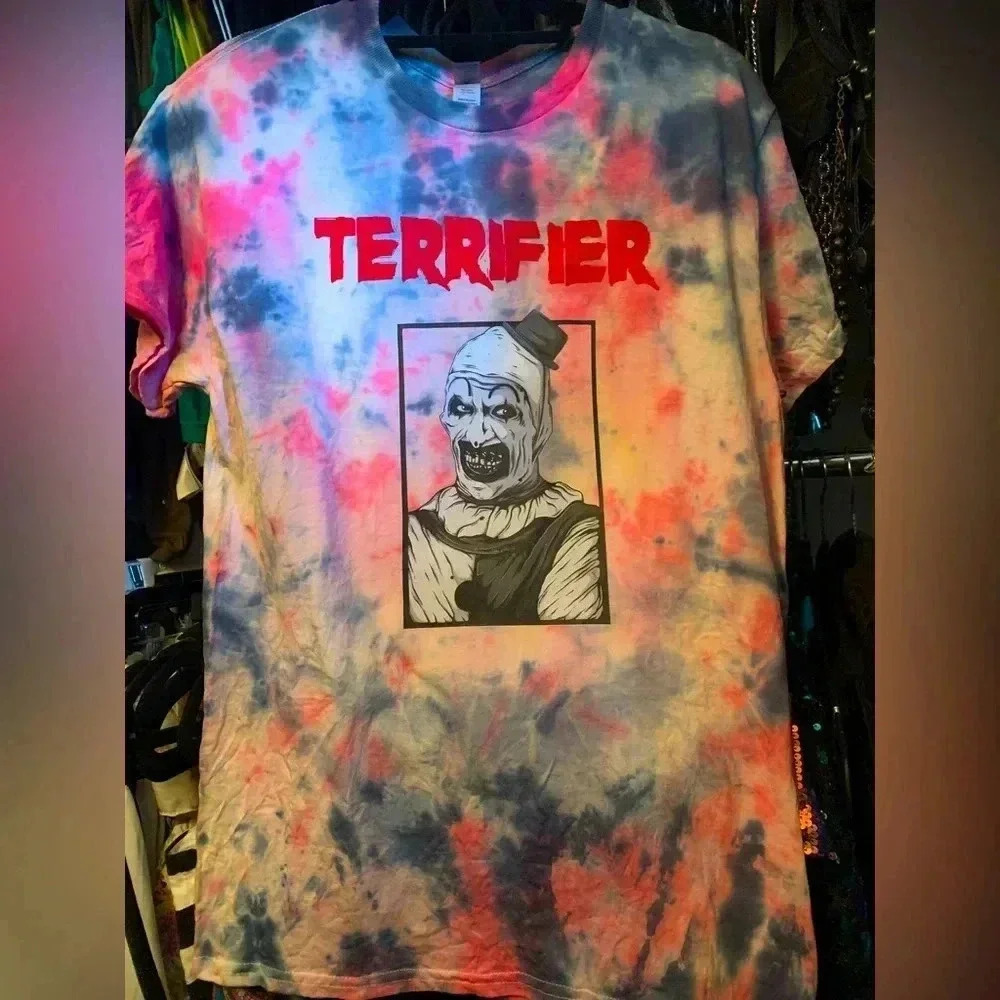 🖤Custom terrifier, tie-dye T-shirt